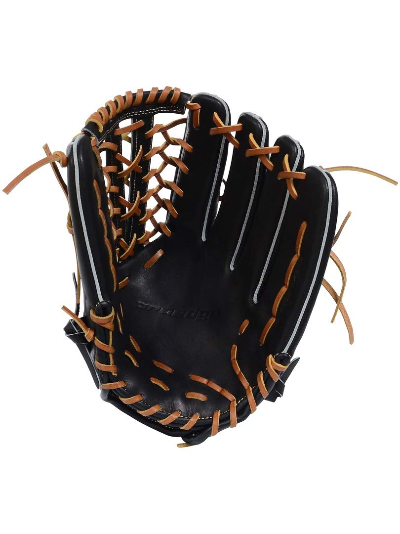 Amazon | プロエッジ 軟式用グラブ 外野手用 9047/ブラック×タン RH/左